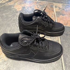 Nike Woman's Air Force One All-Black Sneakers